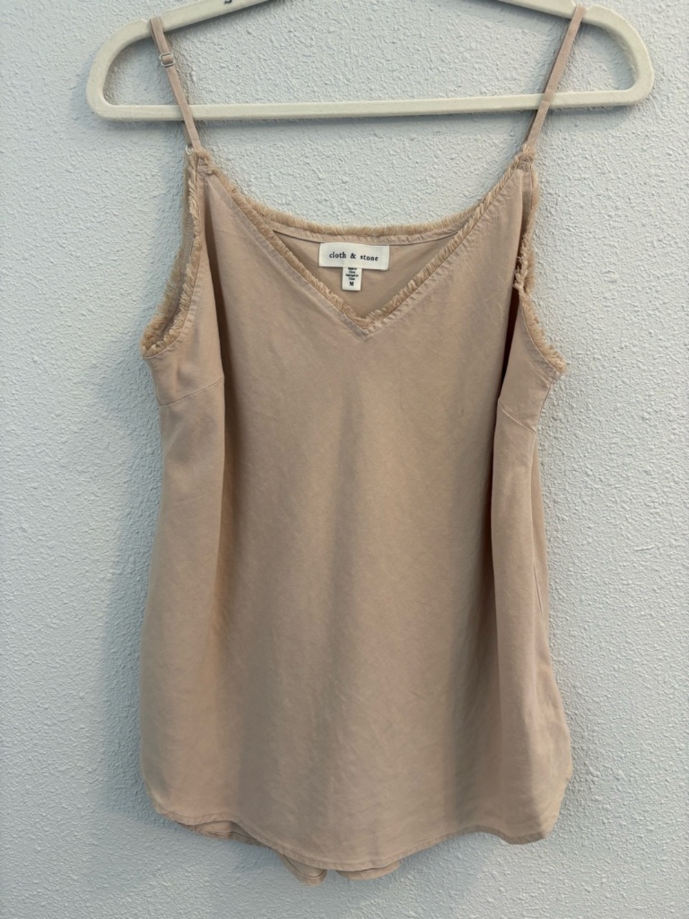 Cloth & Stone Beige V-Neck Cami Tank (size M)